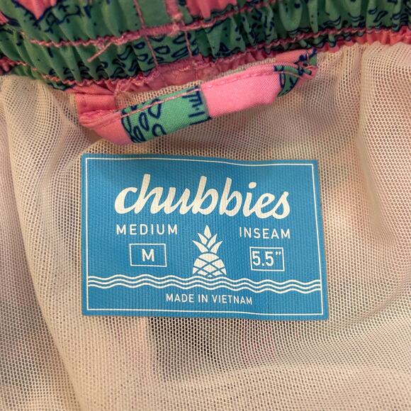 Chubbies mens pink alligator swim trunks 5.5 inch inseam size M - Picture 4 of 4